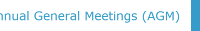 Annual General Meetings (AGM)